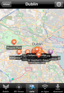 Carte Application iPhone Dublin TripWolf