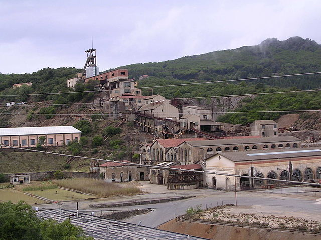 La ville de Montevecchio, ancien site minier (Italie)